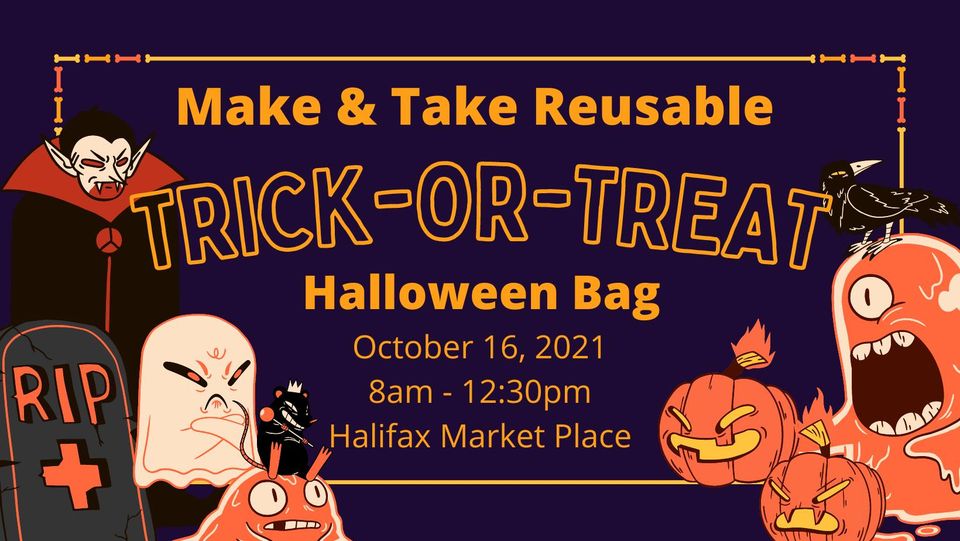 Halifax County Event Make and Take Reusable TrickOrTreat Bag Mike